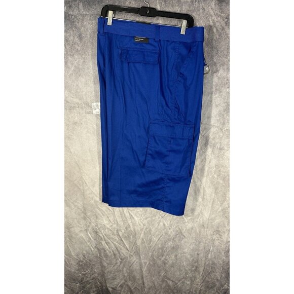 Black Lacquer Men’s Shorts NEW Size 42 Long Blue With‎ Belt Summer Shorts Men - Picture 1 of 9